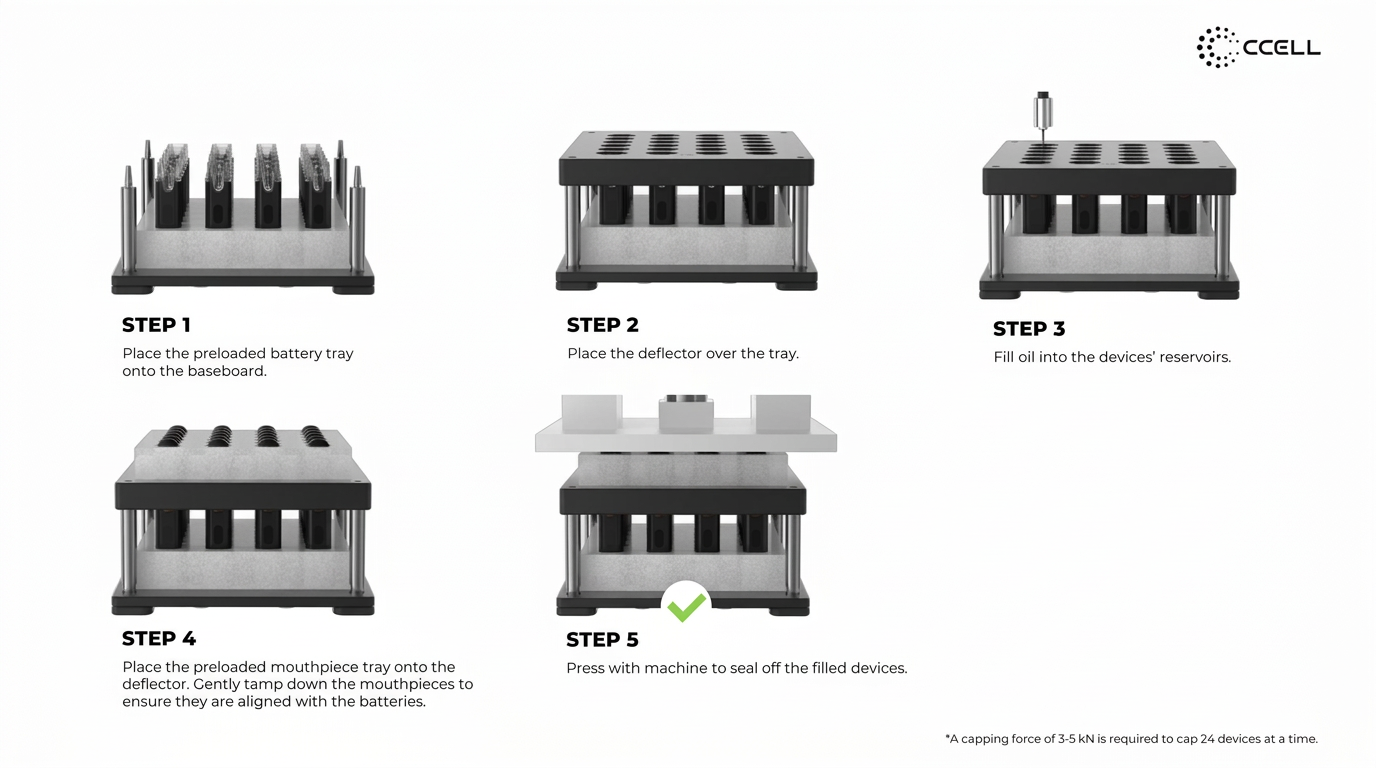 CCELL GemBar filling and capping instructions