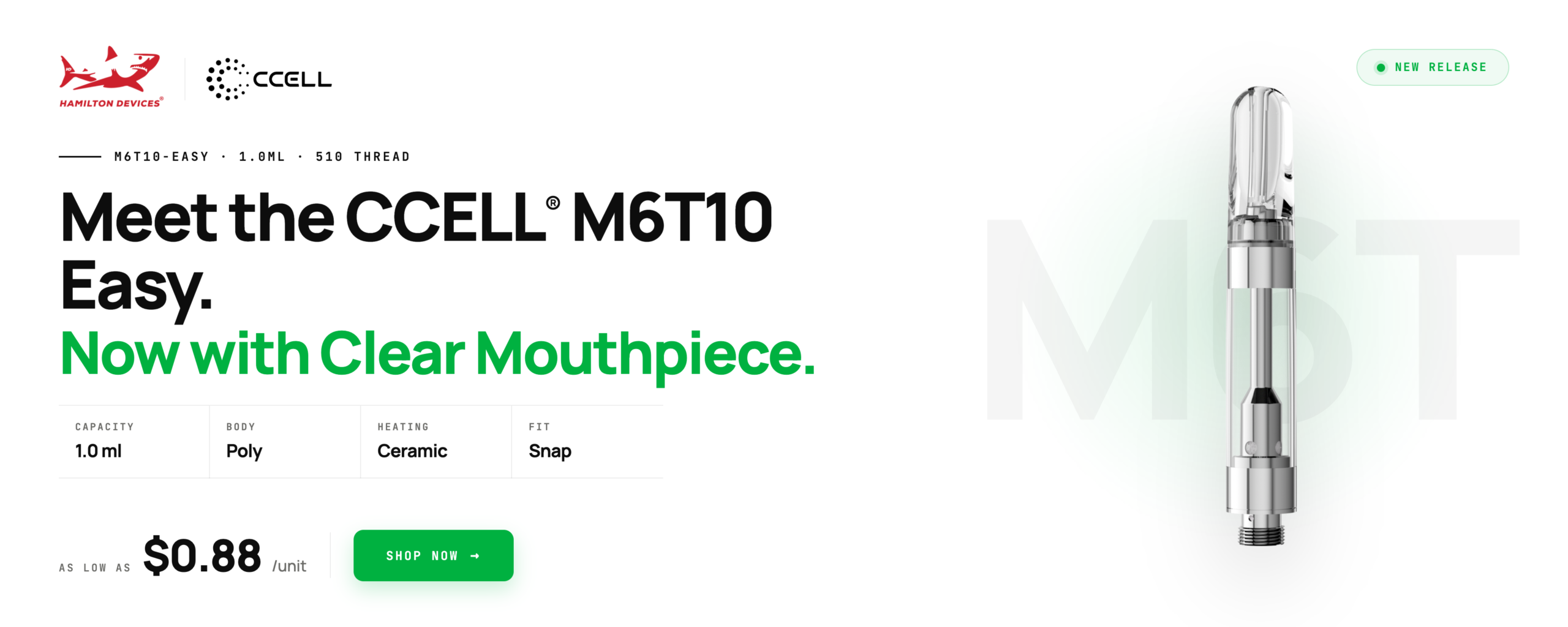 Hamilton CCELL M6T10 Banner