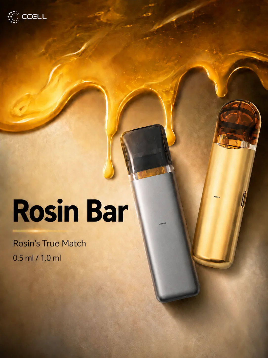 CCELL Rosin Bar mobile homepage hero